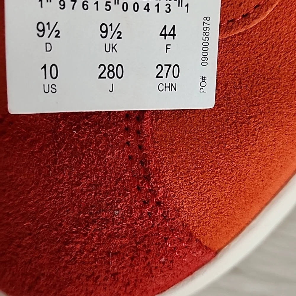 Adidas VL Court 3.0 Orange / Red and White Sneakers Brand New